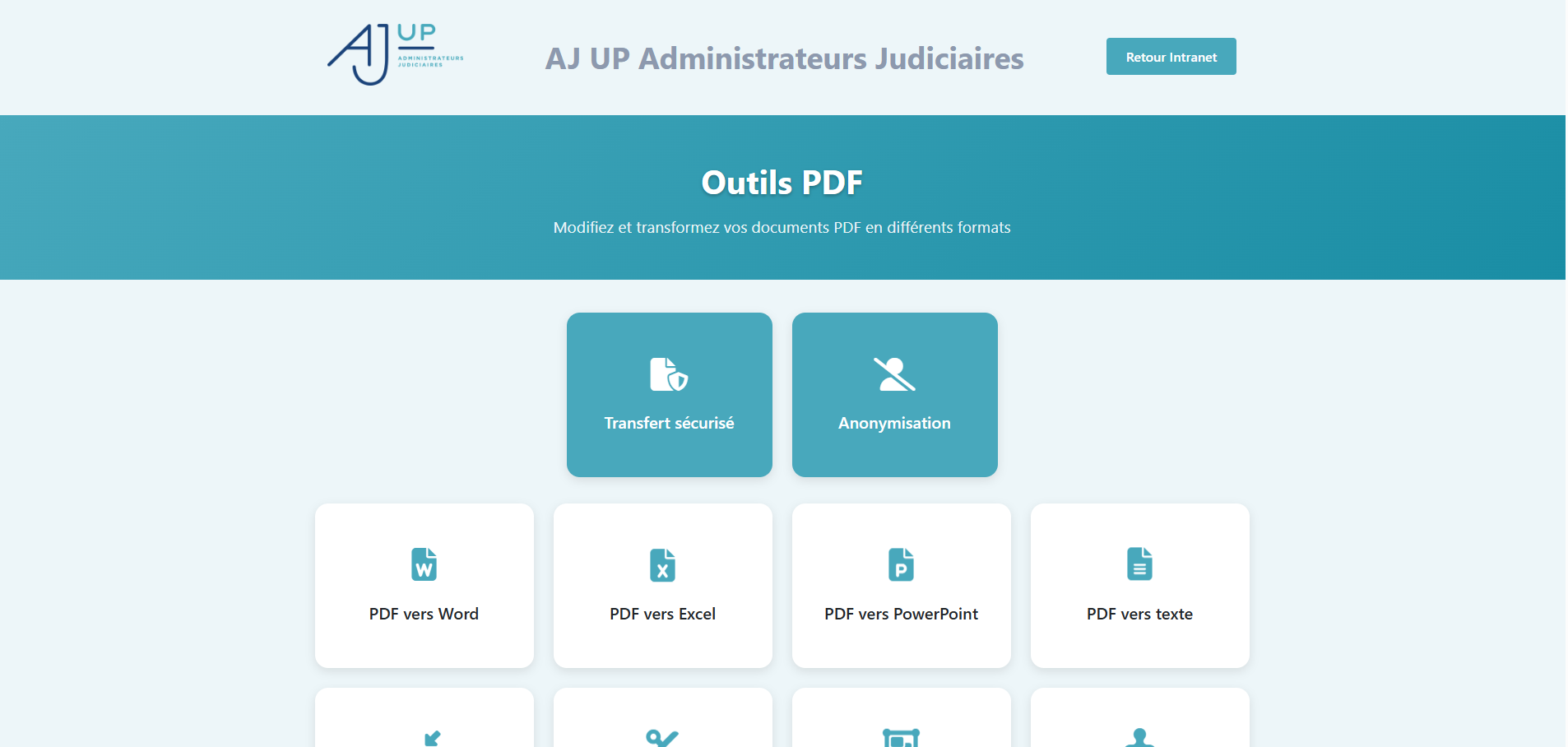 Site web AJUP 